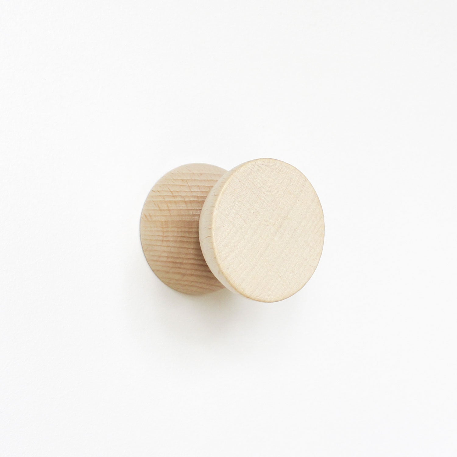 Geometric Beech Coat Hook - Set of 3