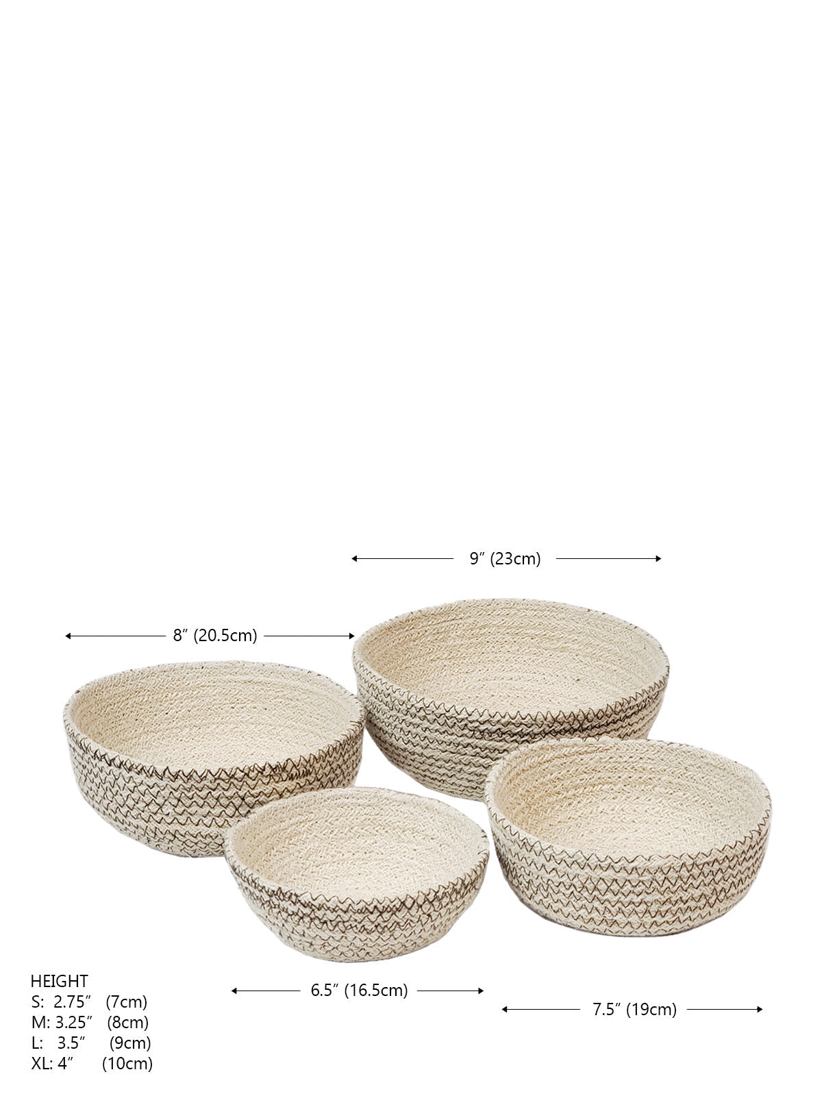 Amari Round Bowl - Brown (Set of 4)