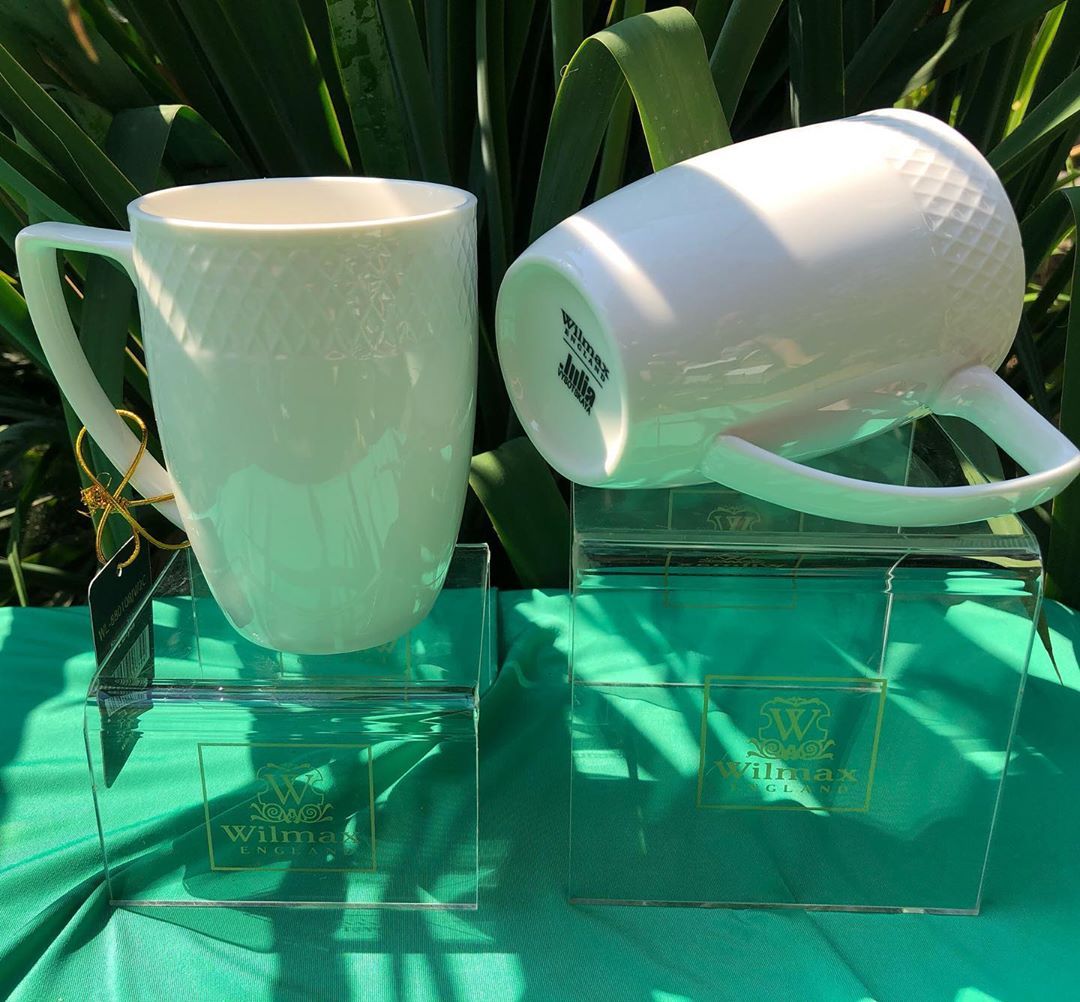 Fine Porcelain White Coffee Mug 12 Oz