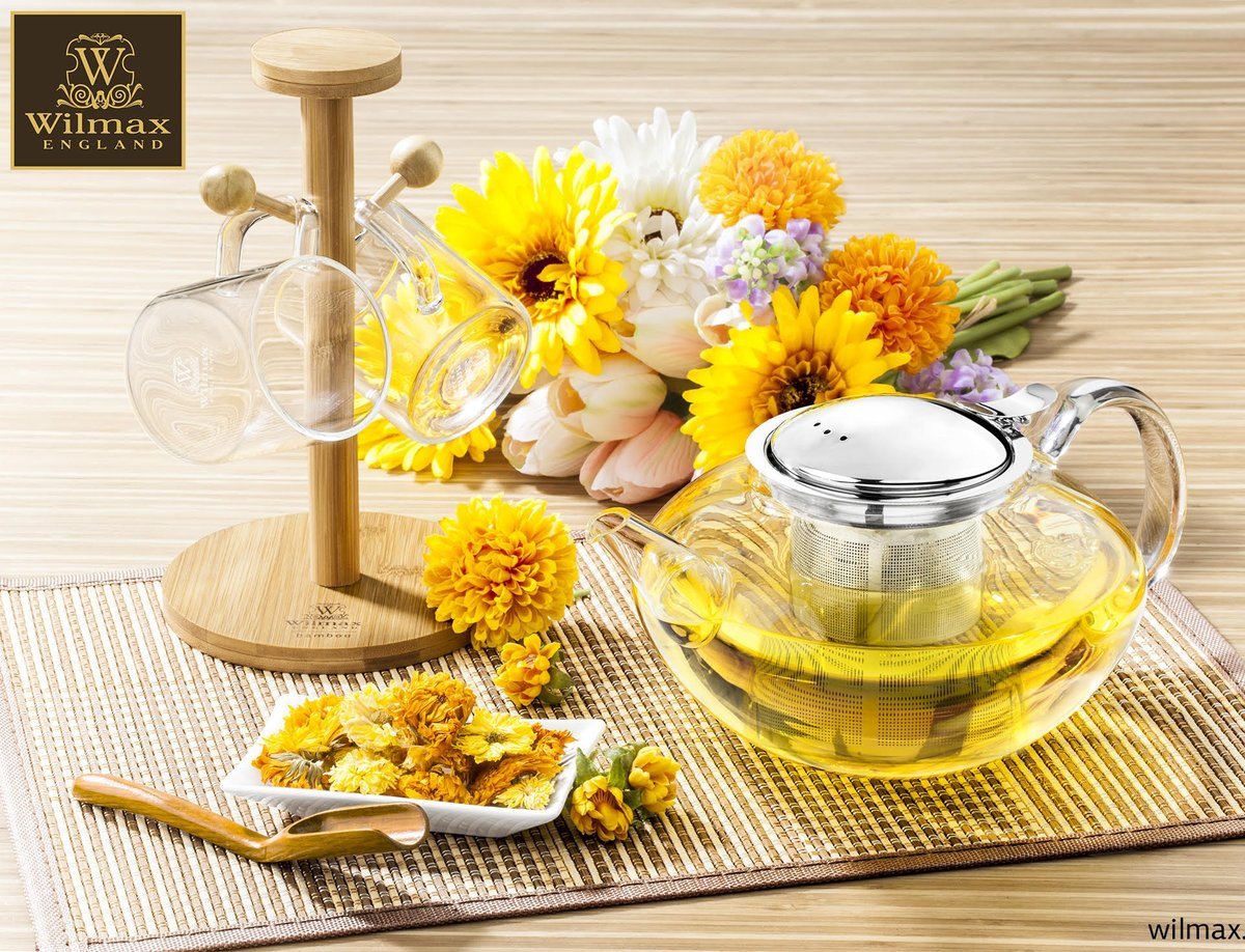 Wilmax Thermo Glass Tea Pot 52 Fl Oz