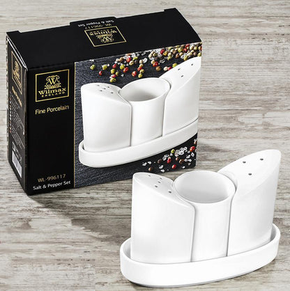 White Salt &amp; Pepper Set