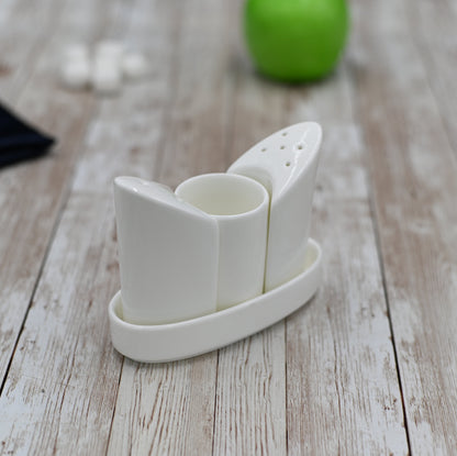 White Salt &amp; Pepper Set