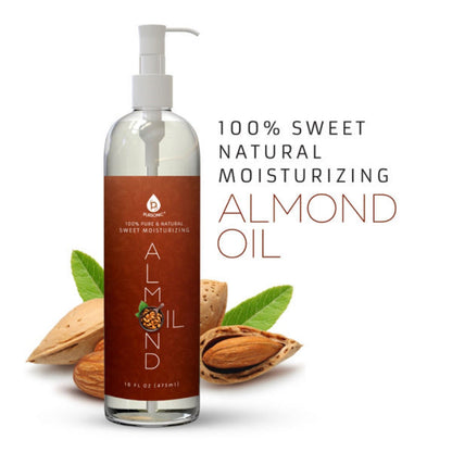 100% Pure &amp; Natural Sweet Almond oil 16 Oz.