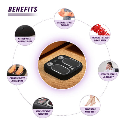 Stress &amp; Pain Relief Foot Massager w/Heat- Deep Tissue, Circulation &amp; Relaxing