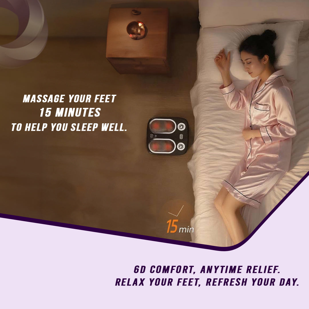 Stress &amp; Pain Relief Foot Massager w/Heat- Deep Tissue, Circulation &amp; Relaxing
