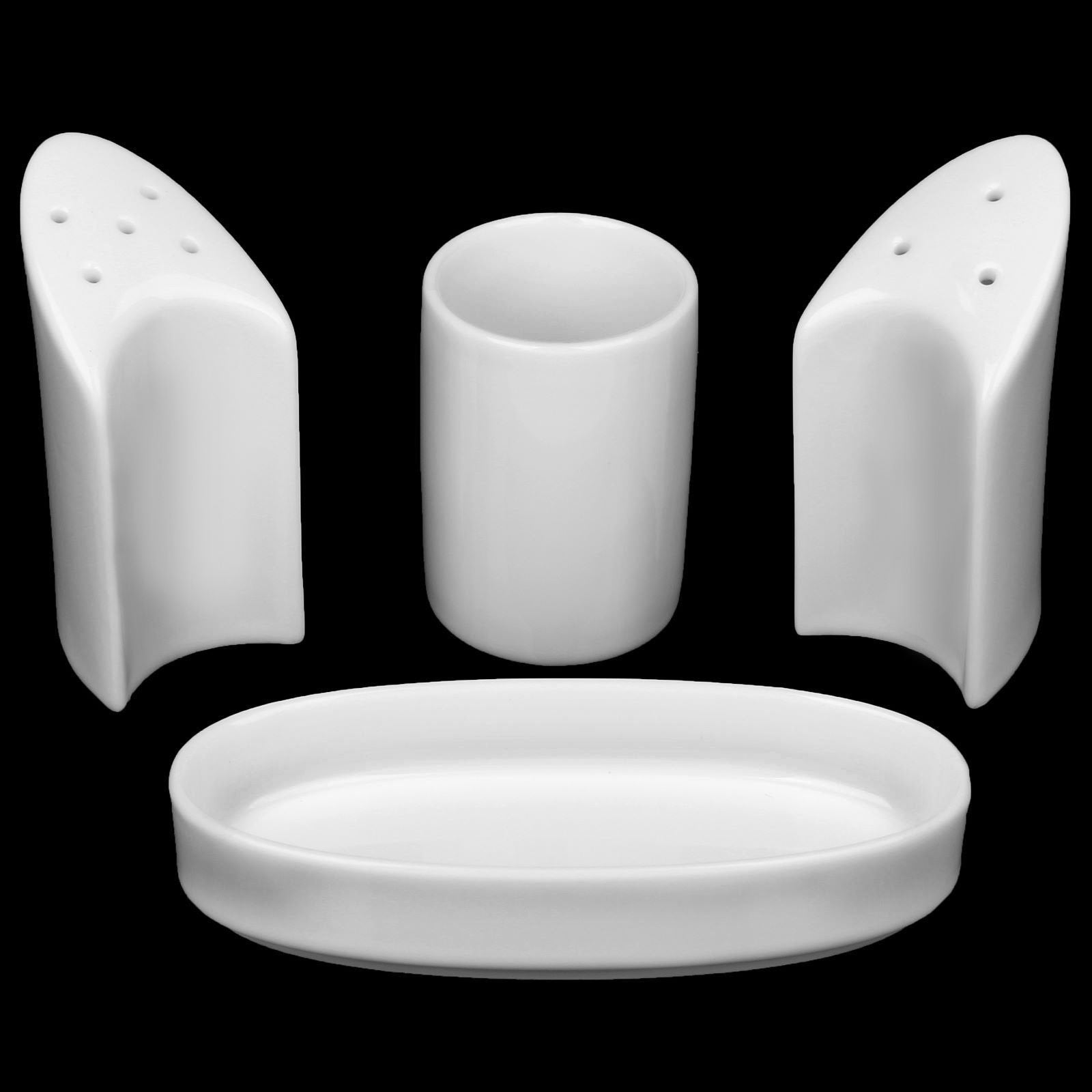 White Salt &amp; Pepper Set