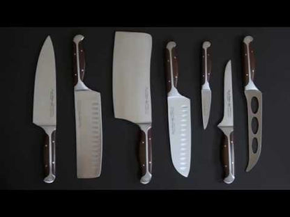 Gunter Wilhelm Premier Santoku Knife, 5 Inch | Dark Brown ABS Handle SKU: 30-317-0405