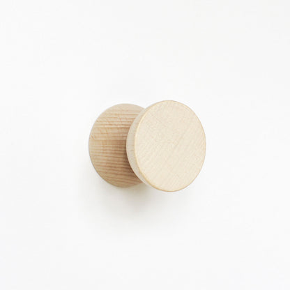 Geometric Beech Coat Hook - Set of 3