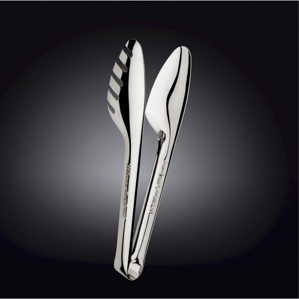 High Polish Stainless Steel Serving Tongs 10"