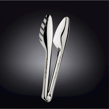 High Polish Stainless Steel Serving Tongs 10"
