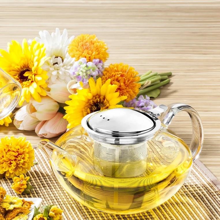 Wilmax Thermo Glass Tea Pot 52 Fl Oz